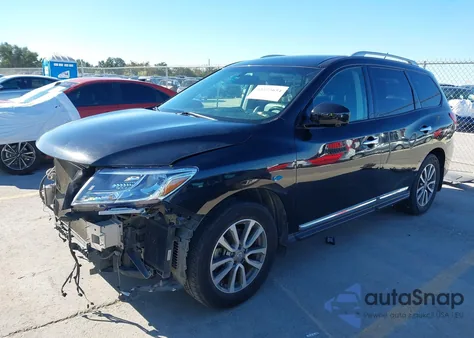 2015 Nissan Pathfinder Sl z USA, uszkodzony, nr VIN 5N1AR2MN3FC664095